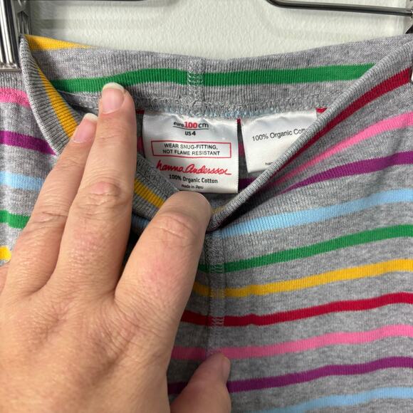 Hanna Andersson Rainbow Stripe Pajamas - Picture 4 of 6